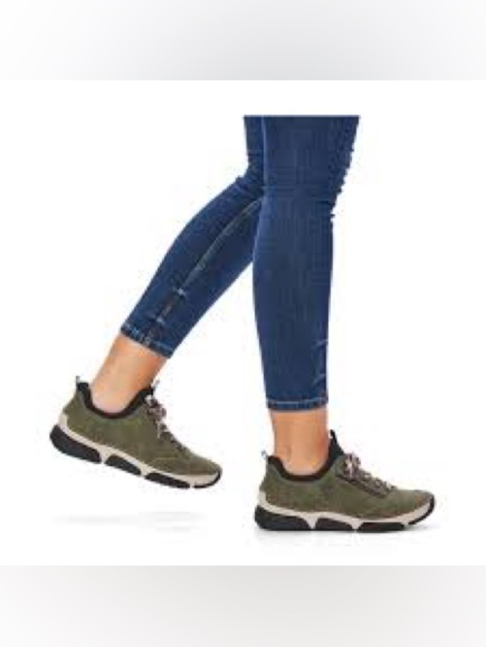RIEKER Women’s 45973 Angela Sneaker Liane/Black Size 8/40 NWT MSRP $135 No Box - Picture 12 of 16